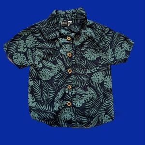 12 month boy, pattern, button-down shirt